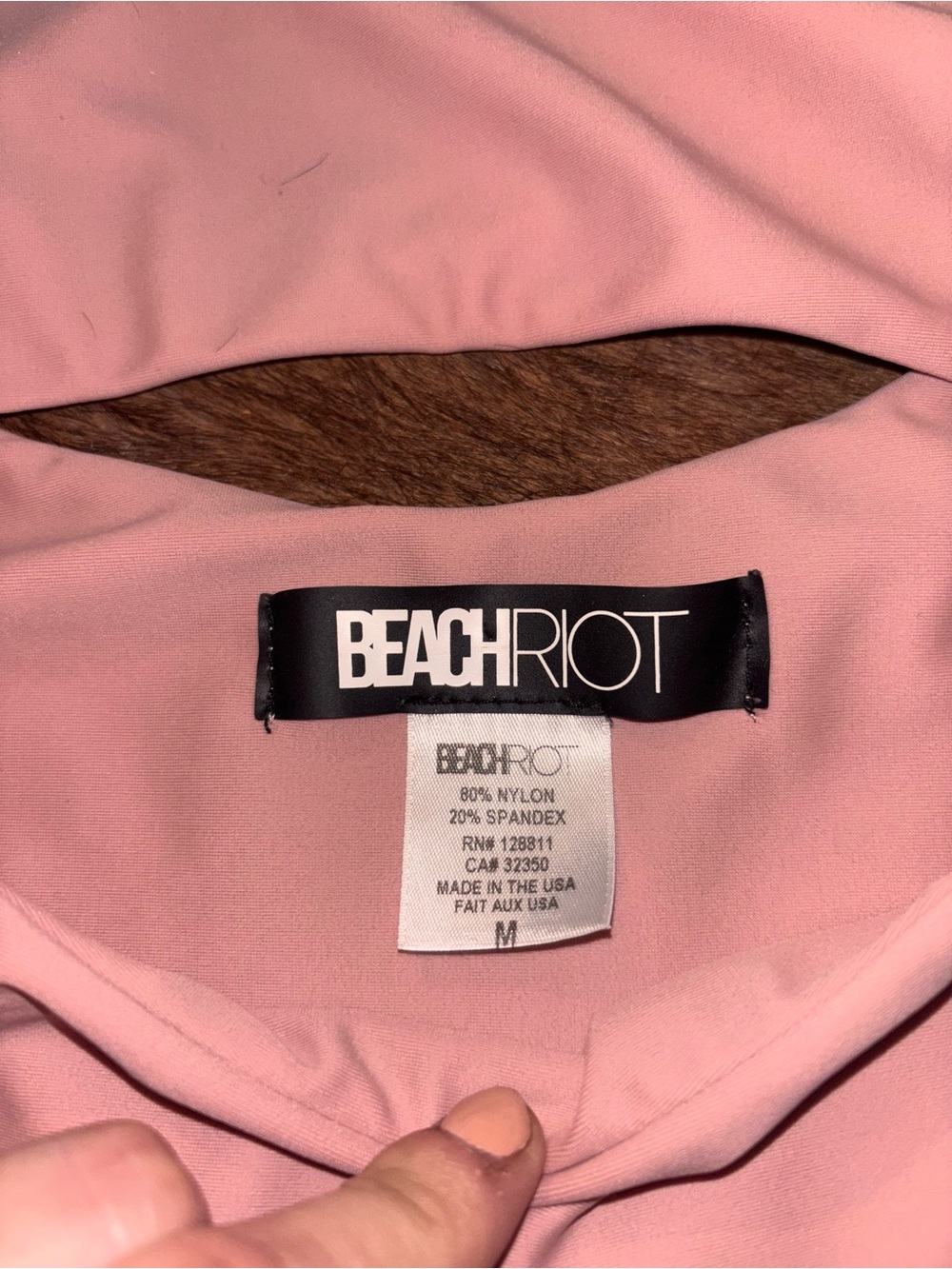 Beach Riot Blush Pink Medium Cutout One-Piece Swimsuit - Picture 2 of 4